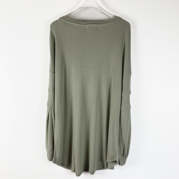 ✨🆕NWT GRACE & LACE Bellissimo Draped Waffle knit long sleeve top Womens size XL - Picture 3 of 12